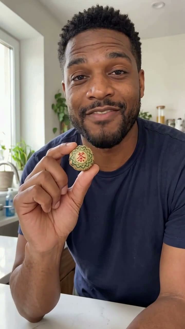 AI presenter showing tea ball